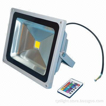 LED Floodlight, RGB Wireless Remote Control 50W/IP65 Waterproof/Outdoor Lighting 230V/Epistar Chip